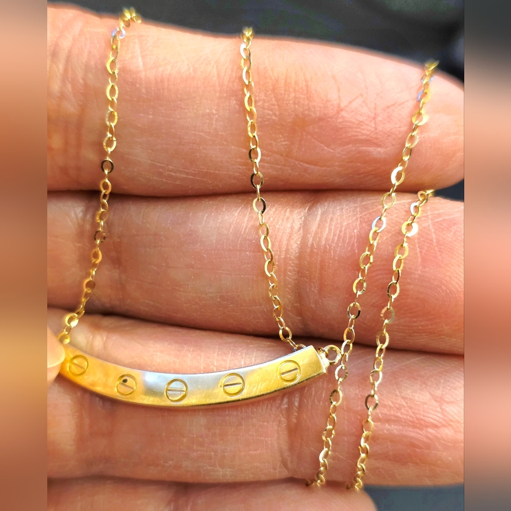 💛Smiley Necklace - Picture 2 of 8